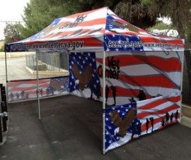 Pop-up Tent - Full Color Imprint - Includes Heavy Duty Leg Weights Lifetime Warranty - 10x20